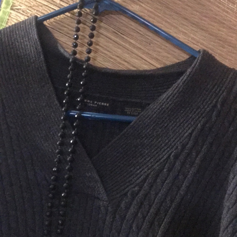 JEAN PIERRE dark grey sweater/ lg /women’s 🌸🌸